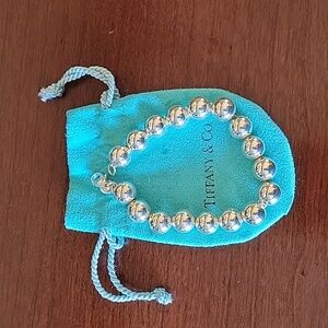 Tiffany silver bead bracelet